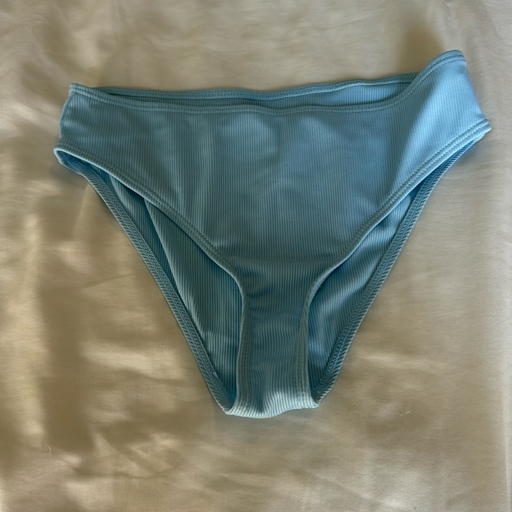 Blue bikini bottoms